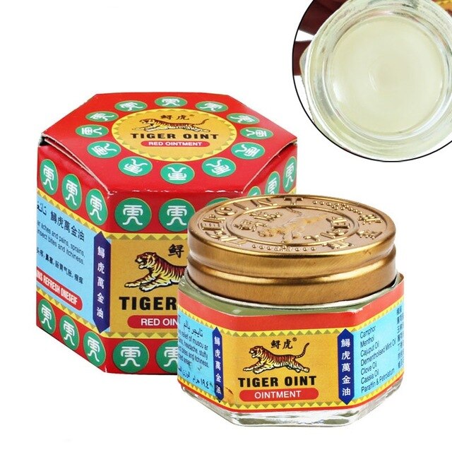 12pcs Red White Tiger Balm Ointment For Headache Toothache Stomachache Muscle Pain Relieving Balm Dizziness Essential Balm oil