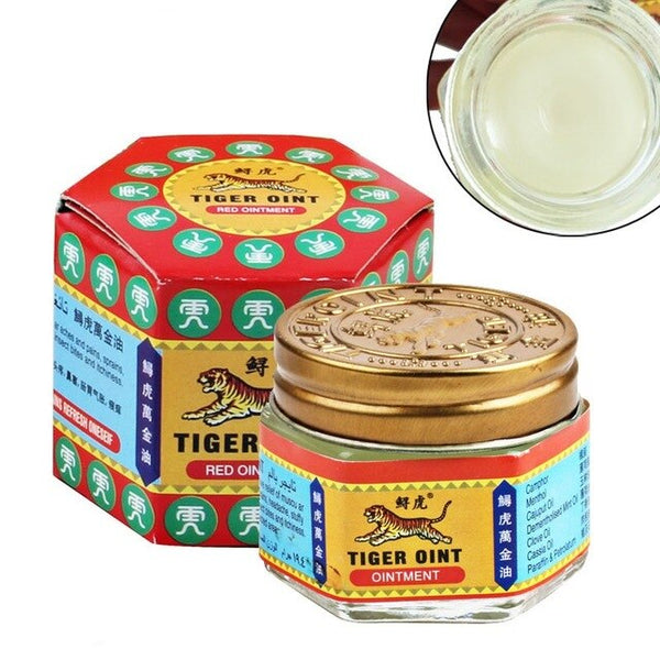12pcs Red White Tiger Balm Ointment For Headache Toothache Stomachache Muscle Pain Relieving Balm Dizziness Essential Balm oil