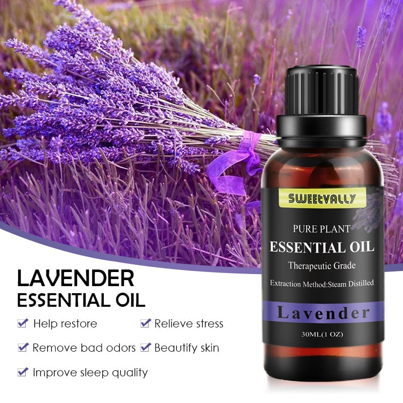 10ml Pure Plant Essential Oil For Humidifier Diffusers Lavender