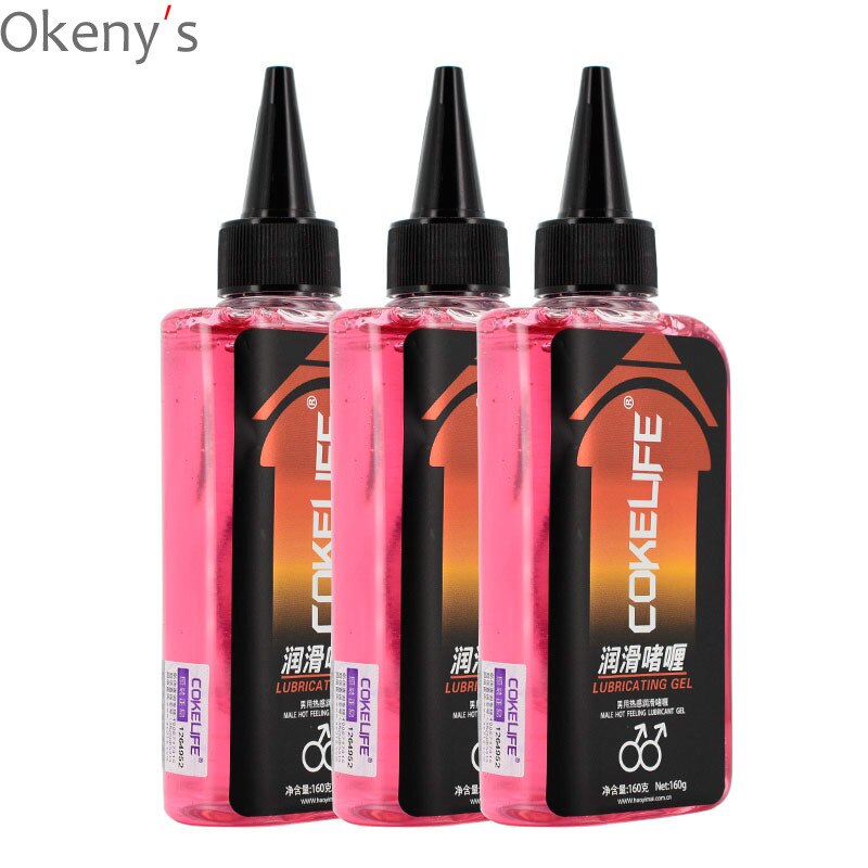 160G COKELIFE Anal Sex Oil Silicone Anal Analgesic Warming Lubricant for Sex Water Base Ice Hot Lube and Pain Relief Anti-pain