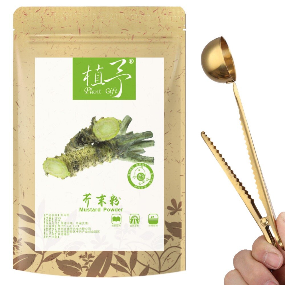 100% Pure Natural Plant Mustard Powder Onion Face Film Materials, Meal Powder Skin Care 100G Sterilizes, Relieves Pain