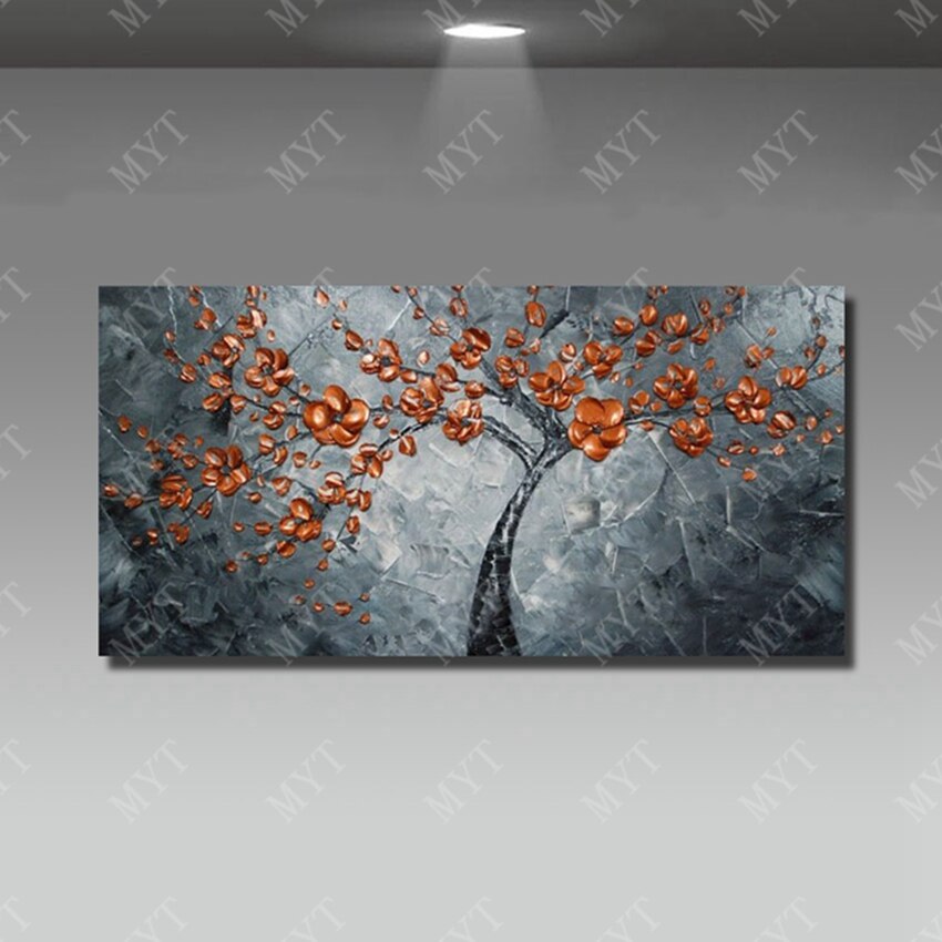 Top quality oil paining manufacture reproduction canvas wall art painting hand painted 100 knife flower painting