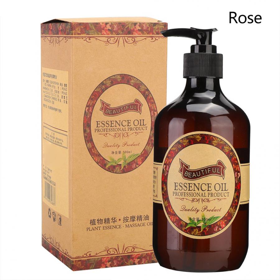 Rose Essential Oil Skin Nourishing Moisturizing Muscle Pain Fatigue Relief Massage Oil (500ml)  Nourishing Essential Oil